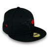 Toronto Blue Red Sparks Jays 40th New Era 59FIFTY Black Hat