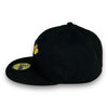 Toronto Blue Yellow Sparks Jays 40th New Era 59FIFTY Black Hat