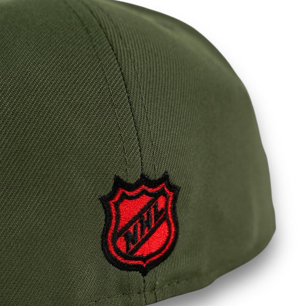 Toronto Maple Leafs 59FIFTY Olive Green New Era Hat