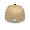 Twins 60th Anni. 59FIFTY New Era Mango & Light Brown Fitted Hat Dsc Blue Bottom