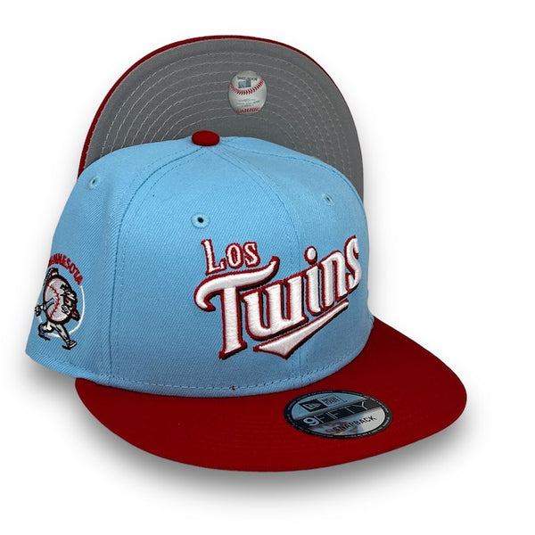 Twins Bomba Squad 9FIFTY New Era DSC. Blue & Red Snapback Hat