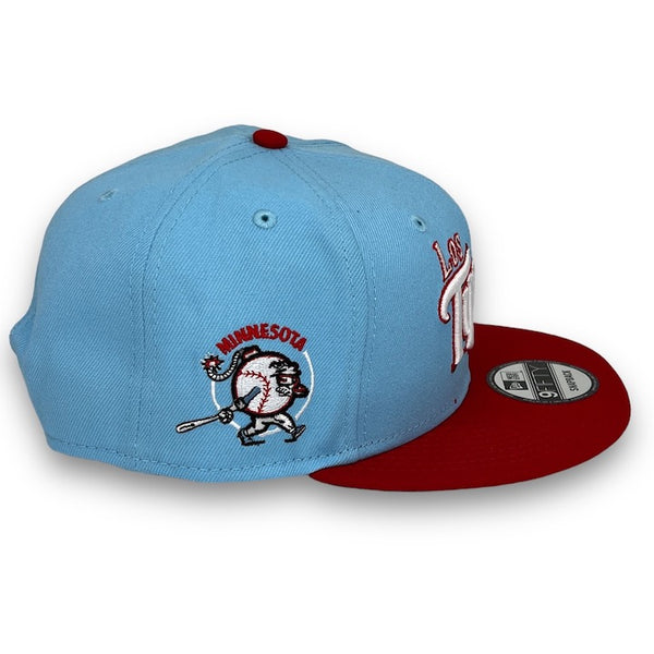 Twins Bomba Squad 9FIFTY New Era DSC. Blue & Red Snapback Hat
