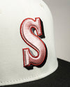 Mariners 30TH 59FIFTY Off White & Black New Era Hat