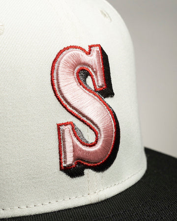 Mariners 30TH 59FIFTY Off White & Black New Era Hat