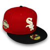 White Sox 05 WS 59FIFTY New Era Black & Red Hat