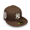 Yankees 00 SS 59FIFTY New Era Burnt Wood Fitted Hat Grey Bottom