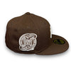 Yankees 00 SS 59FIFTY New Era Burnt Wood Fitted Hat Grey Bottom