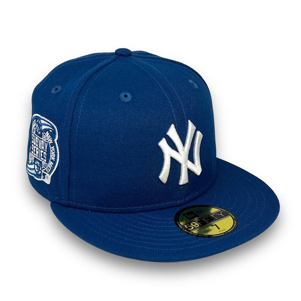 Yankees 00 SS 59FIFTY New Era Seashore Blue Fitted Hat Grey Bottom