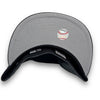 Yankees 99 WS 59FIFTY New Era Graphite Fitted Hat Grey Bottom