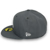 Yankees 00 SS 59FIFTY New Era Storm Grey Fitted Hat Grey Bottom