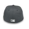 Yankees 00 SS 59FIFTY New Era Storm Grey Fitted Hat Grey Bottom