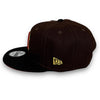 Yankees 00 SS New Era 9FIFTY Brown & Black Snapback Hat Red Botton