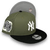 Yankees 00 SS New Era 9FIFTY Olive Green & Black Snapback Hat