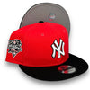 Yankees 00 WS New Era 9FIFTY Lava Red & Black Snapback Hat