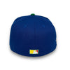 Yankees 01 WS 59FIFTY New Era SB Blue Fitted Hat Green Bottom