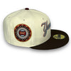 Yankees 42 ASG 59FIFTY New Era Off White & Walnut Hat