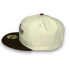 Yankees 42 ASG 59FIFTY New Era Off White & Walnut Hat