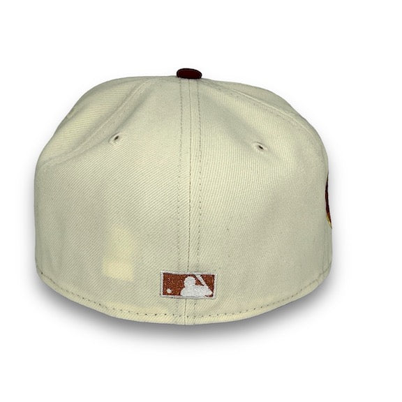 Yankees 42 ASG 59FIFTY New Era Off White & Walnut Hat
