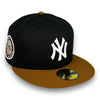 Yankees 49 WS 59FIFTY New Era Black & Peanut Hat