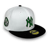 Yankees 49 WS 59FIFTY New Era White & Black Hat Green UV