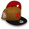 Yankees 49 WS New Era 9FIFTY Chocolate Brown & Black Snapback Hat