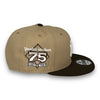 Yankees 75th 9FIFTY New Era Khaki & Brown Snapback Hat