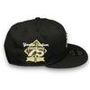 Yankees 75 New Era 9FIFTY Gold NY Black Snapback Hat
