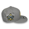 Yankees 75th Gold Patch New Era 9FIFTY Grey Snapback Hat