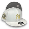 Yankees 75th Gold New Era 9FIFTY White Snapback Hat
