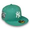 Yankees 75 New Era 59FIFTY Mint Fitted Hat