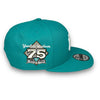Yankees 75th New Era 9FIFTY Teal Snapback Hat