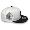 Yankees 75th New Era 9FIFTY White & Graphite Snapback Hat