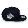 Yankees 96 WS 9FIFTY New Era Navy Snapback Hat Pink UV