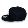 Yankees 96 WS 9FIFTY New Era Navy Snapback Hat Pink UV