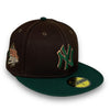 Yankees 99 WS 59FIFTY New Era Brown & DK Green Fitted Hat