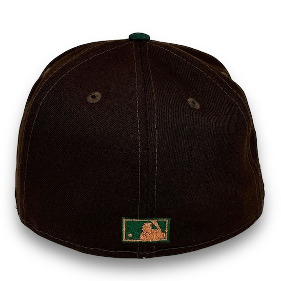 Yankees 99 WS 59FIFTY New Era Brown & DK Green Fitted Hat