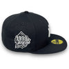 Yankees 99 WS 59FIFTY New Era Graphite Fitted Hat Grey Bottom