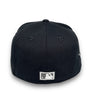 Yankees 99 WS 59FIFTY New Era Graphite Fitted Hat Grey Bottom