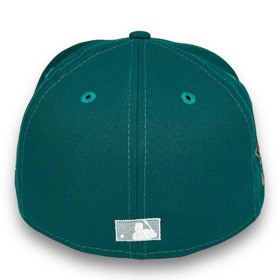 Yankees 99 WS 59FIFTY New Era Northwest Green Fitted Hat