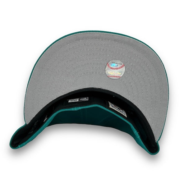 Yankees 99 WS 59FIFTY New Era Northwest Green Fitted Hat