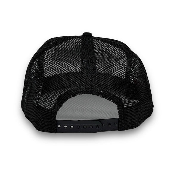 Yankees 99 WS 9FIFTY New Era White & Black Trucker Snapback Hat Red Bottom