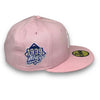 Yankees 99 WS Blue Sparks 59FIFTY New Era Pink Hat