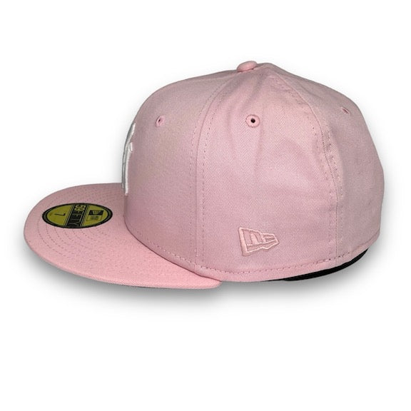 Yankees 99 WS Blue Sparks 59FIFTY New Era Pink Hat