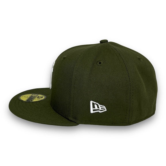 Yankees 99 WS New Era 59FIFTY Olive Hat Grey UV