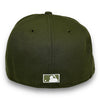 Yankees 99 WS New Era 59FIFTY Olive Hat Snow Grey UV