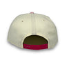Yankees 99 WS New Era 9FIFTY Chrome & Pink Snapback Hat Grey Botton