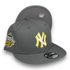 Yankees 99 WS New Era 9FIFTY Dark Grey Snapback Hat