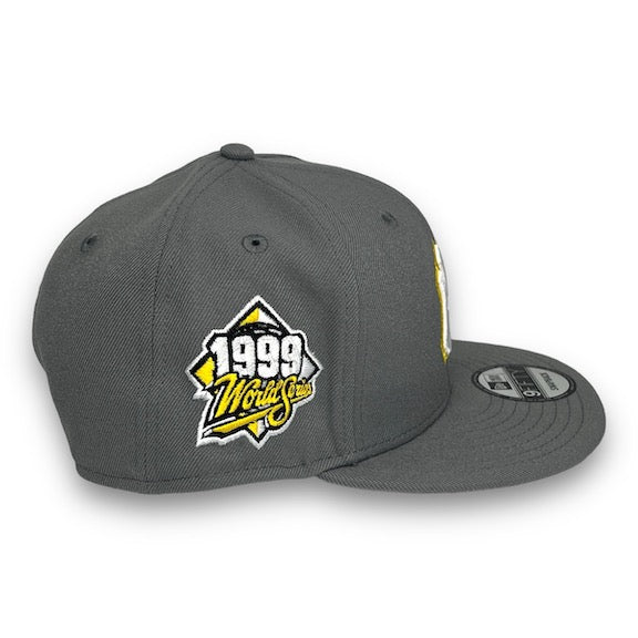 Yankees 99 WS New Era 9FIFTY Dark Grey Snapback Hat