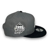 Yankees 99 WS New Era 9FIFTY Grey & Black Snapback Hat