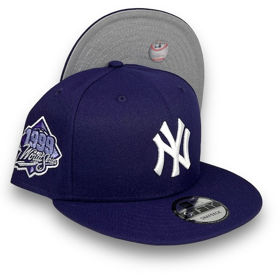Yankees 99 WS New Era 9FIFTY Purple Snapback Hat